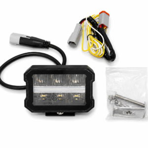 Lampa LED robocza 4,4″ E-Mark 12V/24V DRL biały/żółty IP68