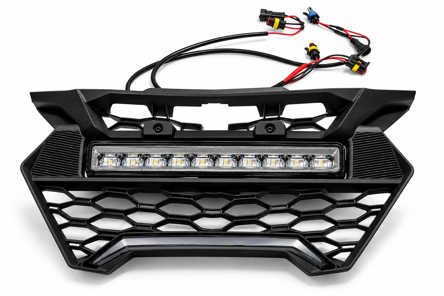Atrapa przednia LED do Can-Am Maverick R, widok z przodu